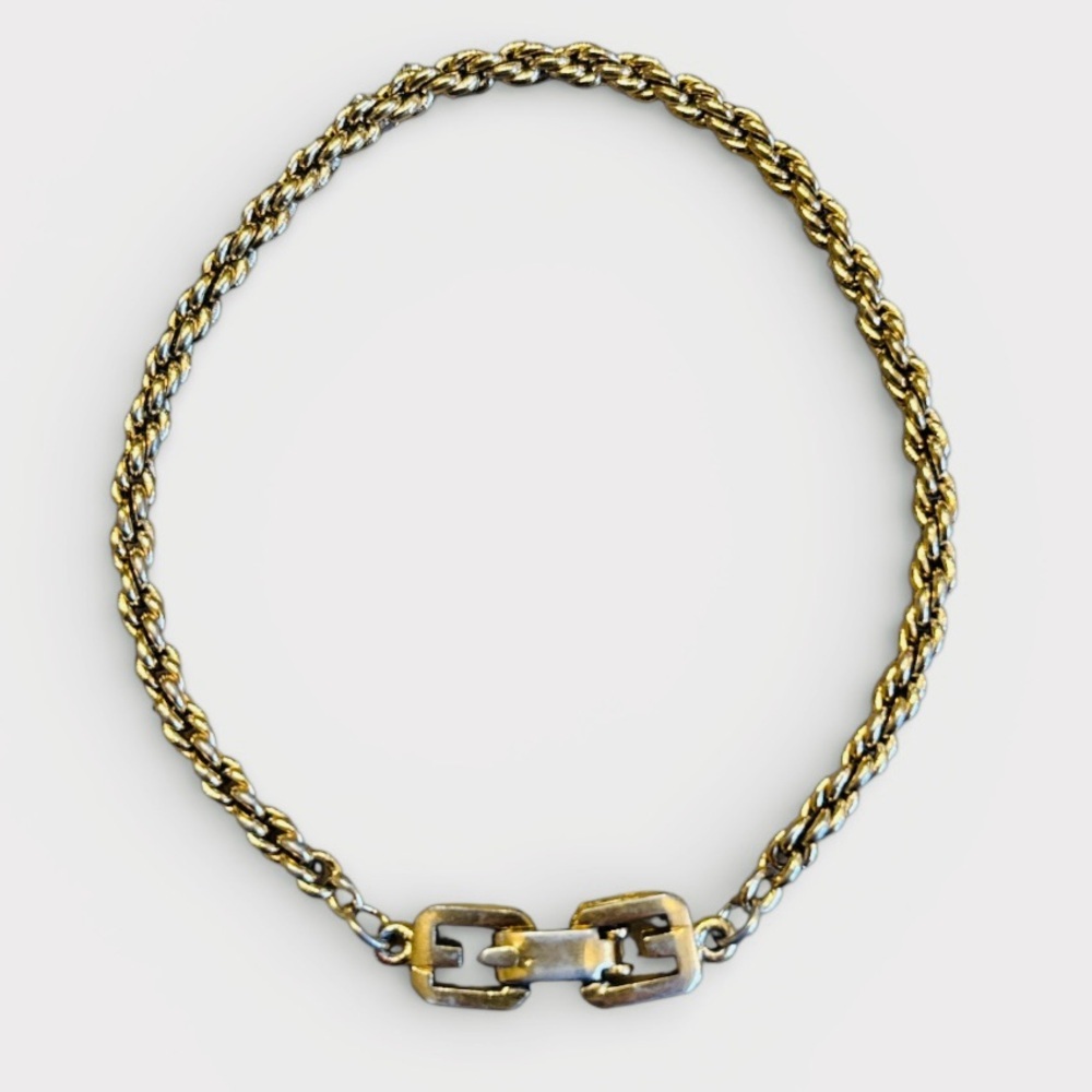 Givenchy Vintage Gold Rope Chain Bracelet - Picture 2 of 6